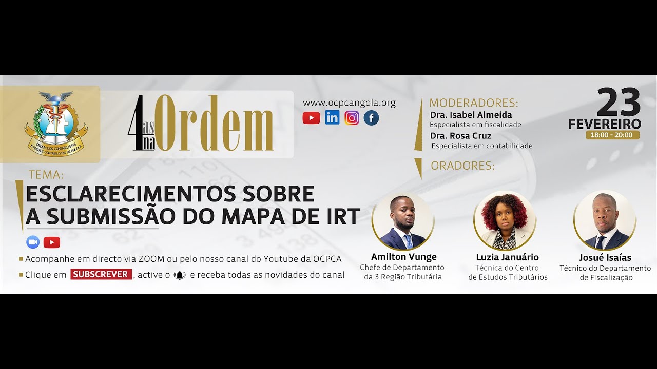 Esclarecimentos sobre a submissão do mapa de IRT.