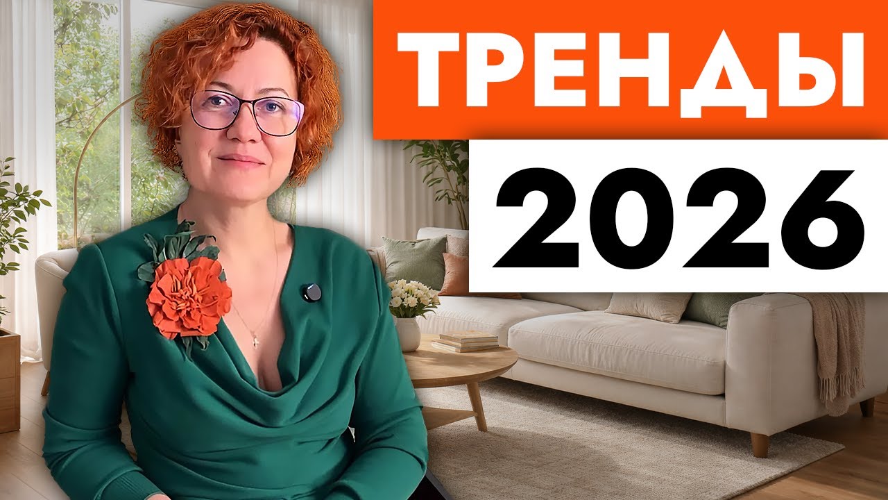 Тренды в дизайне интерьера 2026, которые останутся НАДОЛГО