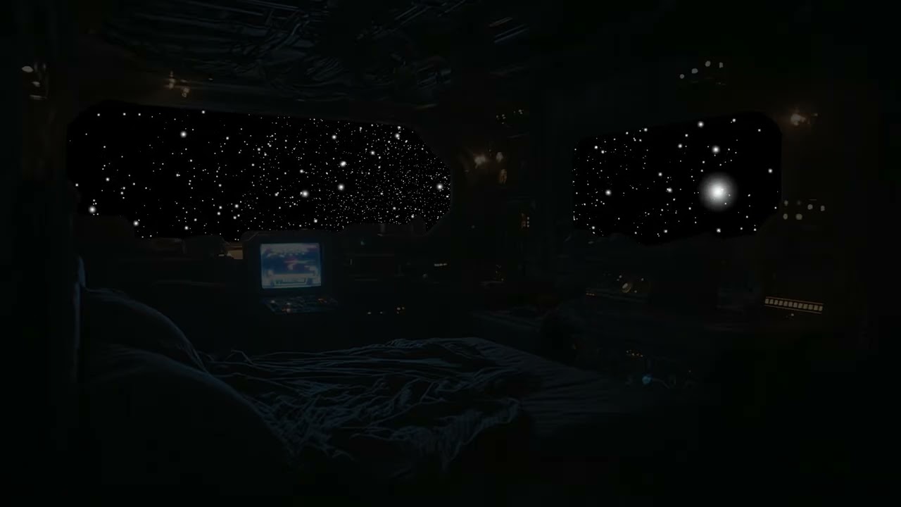 Cosmic Waves for Deep Sleep | Relax, Meditate, and Fall Asleep Fast with Dark Space Ambience