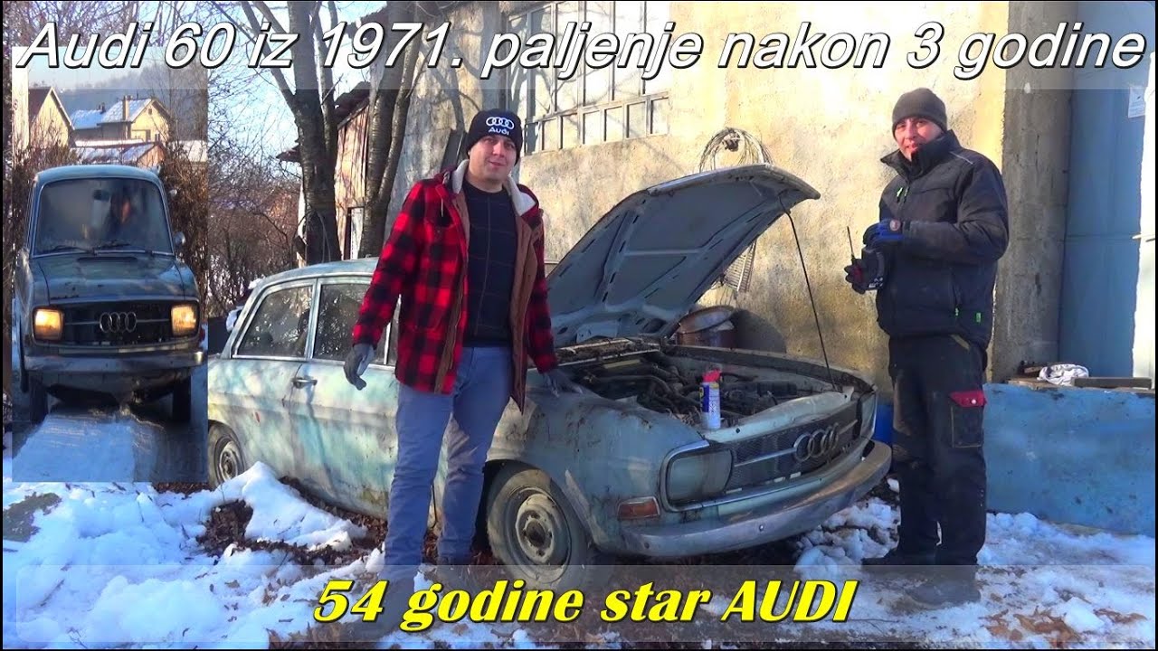 AUDI 60 F103 upalio nakon 3 godine; Audi 60 engine start after 3 years
