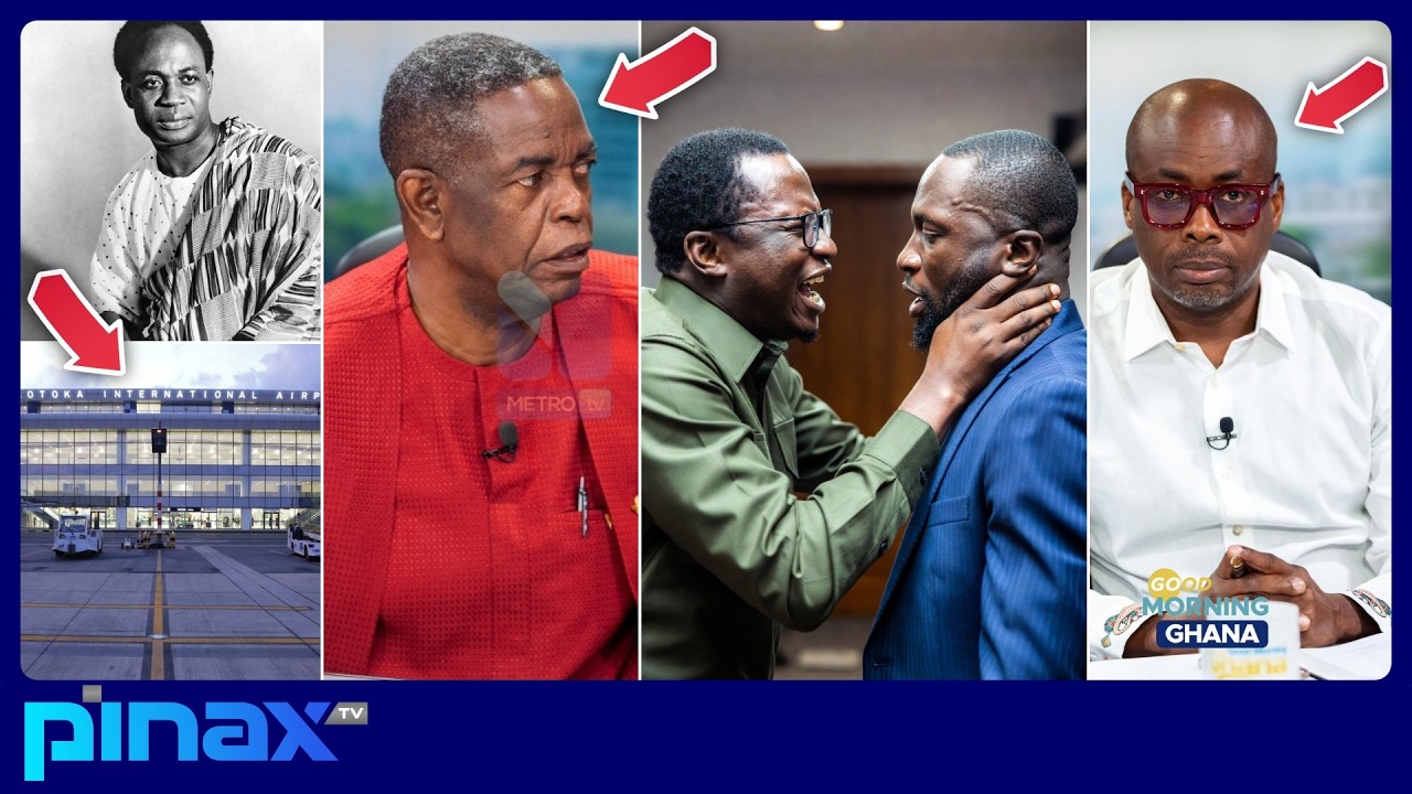 🔥Kwesi Pratt Holds Neck of NPP's Paul Adom Okyere On Live TV After Kwame Nkrumah Slam