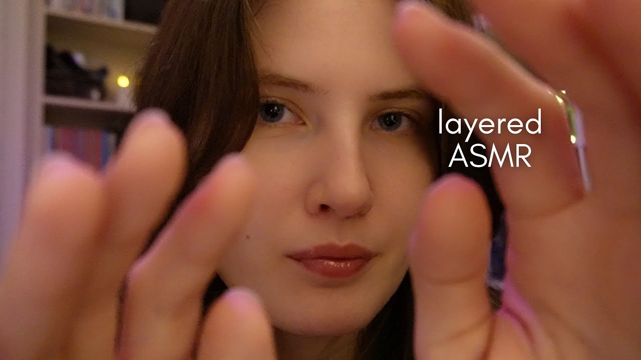 ASMR Face Touching with Layered Sounds for Relaxation 💆‍♀️💤
