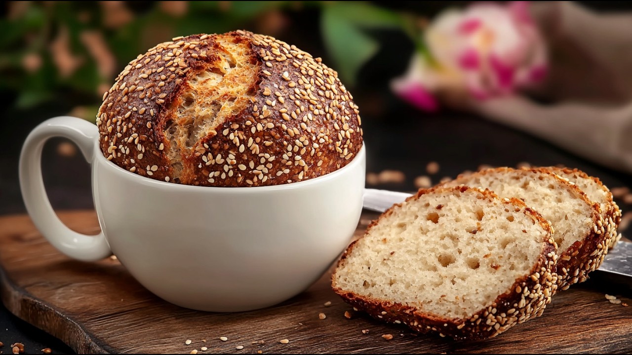 🍞 Кето-хлеб в стакане за 5 минут — без муки и глютена! 🕔