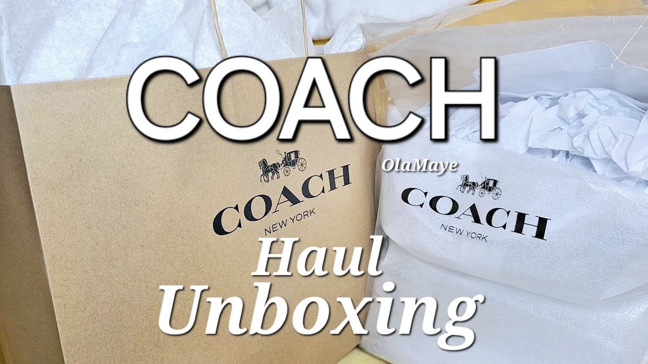 Coach Outlet Haul Unboxing #coachbag #coach #coachoutlet #handbags #purse #bag #fashion #coachbags