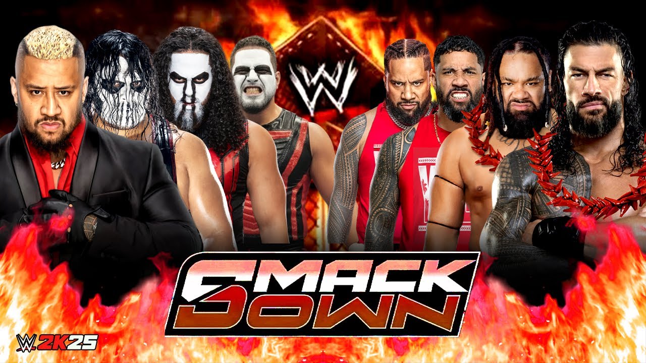 Команда Романа Ригнса против команды Соло Сикоа и The MFTs | Полный матч WWE SMACKDOWN 11 декабря...