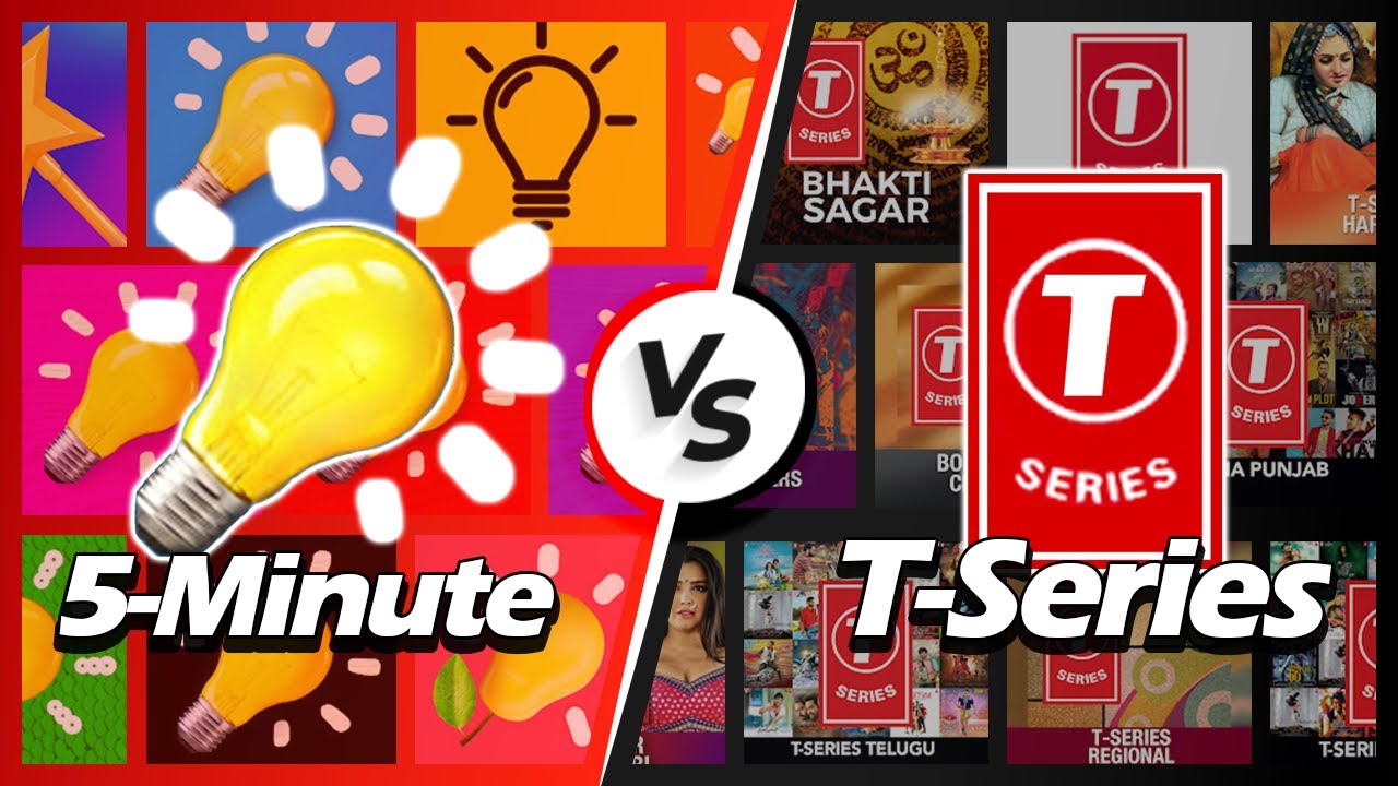 T-Series Team Vs 5-Minute Crafts Team - Sub Count [2010-2025]