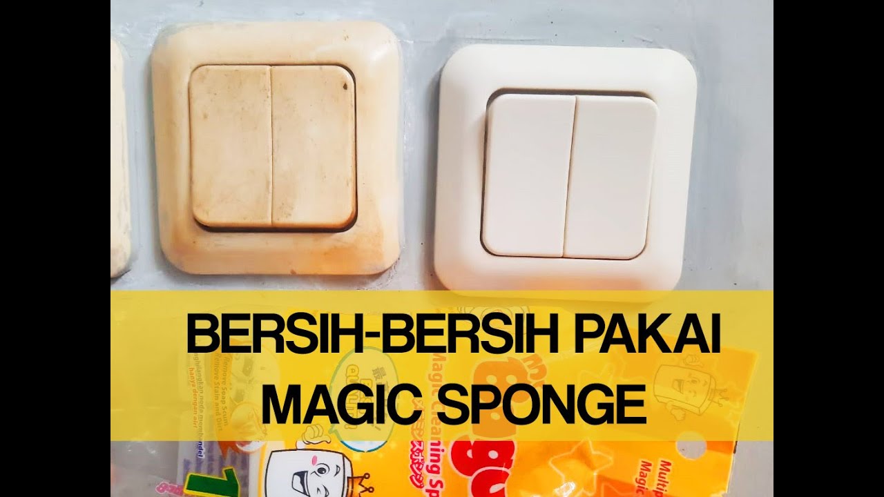 nyobain bersih-bersih pakai magic sponge ajaib
