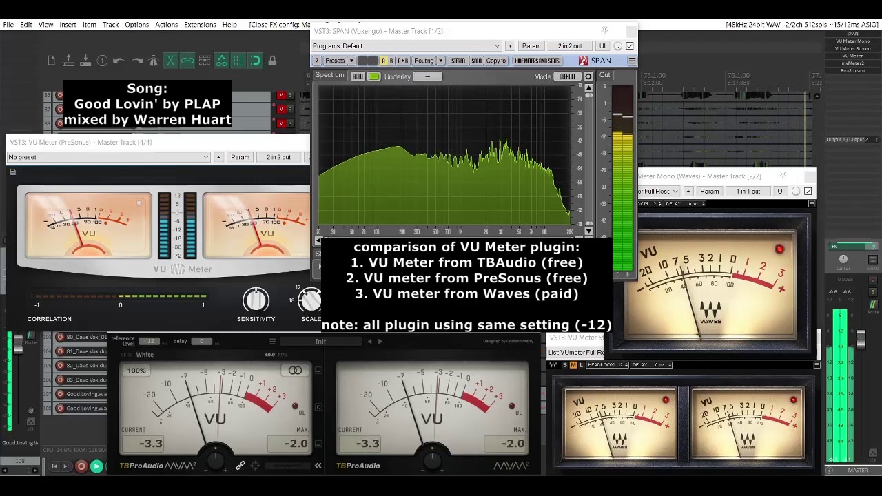 VU Meter plugin: free vs paid (comparison)