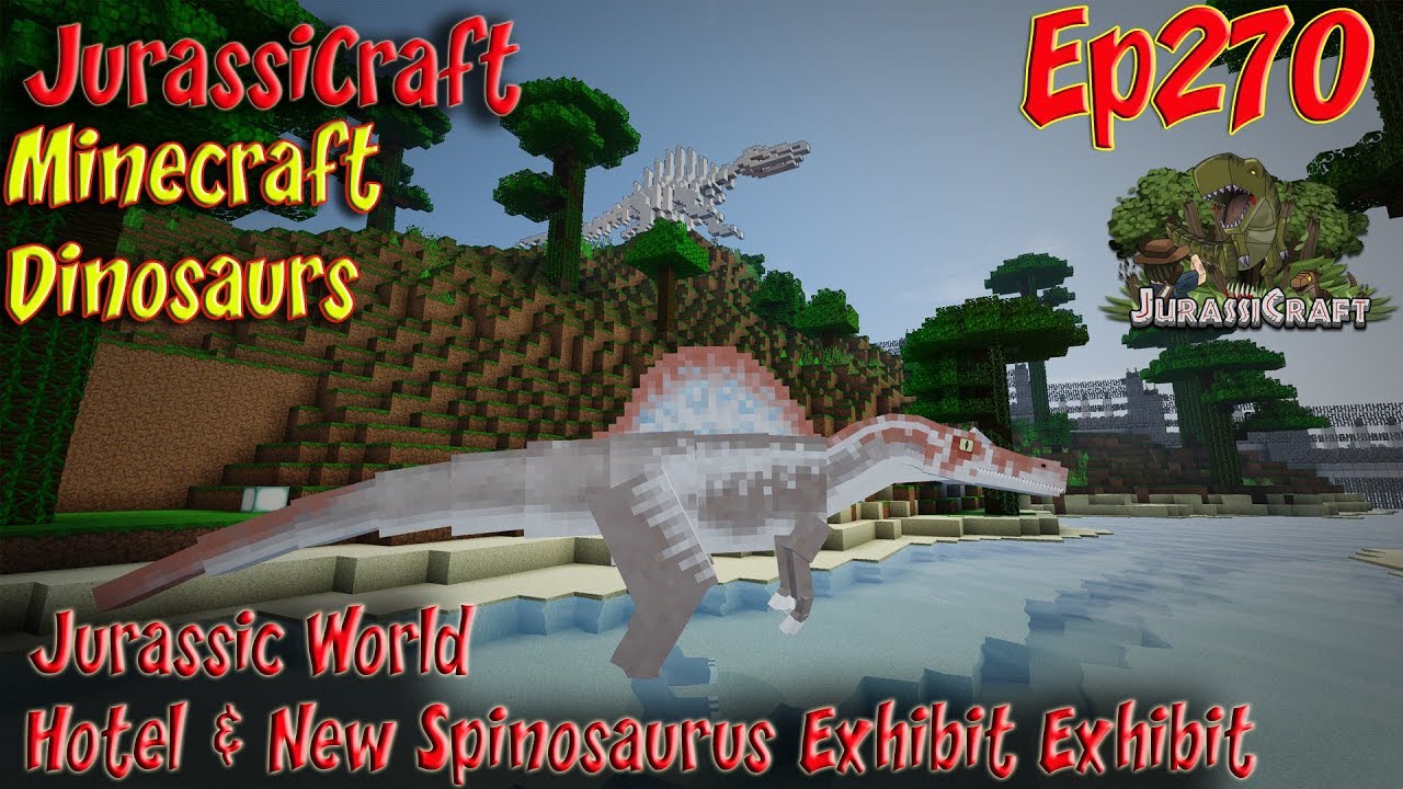 Jurassic World Fallen Kingdom Spinosaurus Exhibit JurassiCraft Ep270