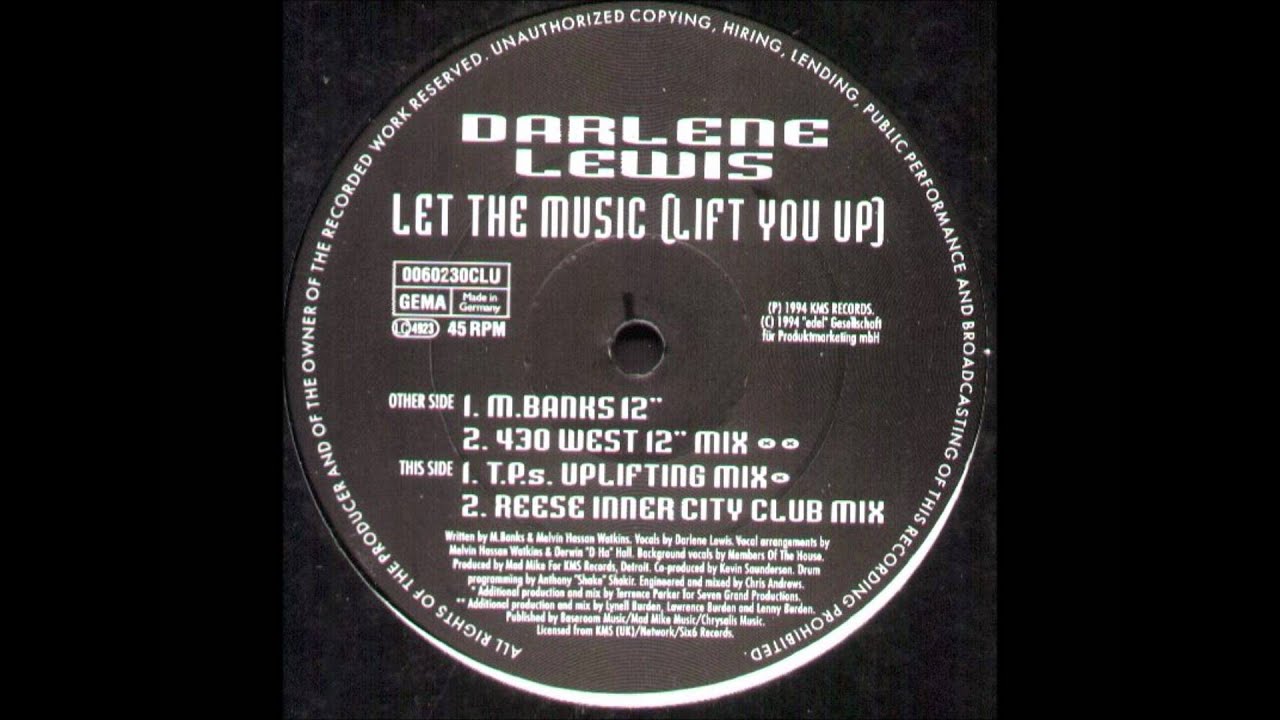Darlene Lewis - Let The Music (Lift You Up) (M. Banks 12