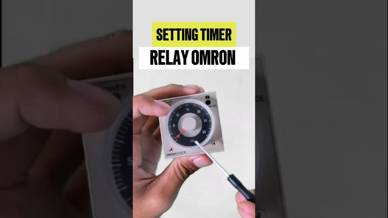Setting Timer Relay #omron H3CR-A8