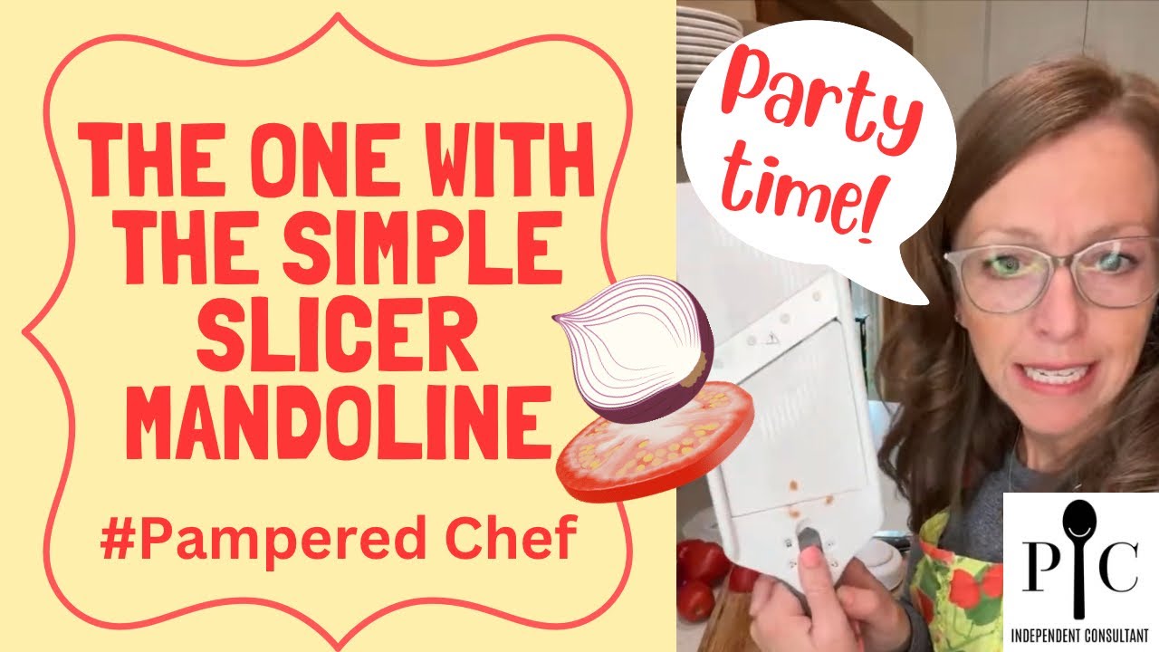 Pampered Chef Cooking Demo - Mandoline, Simple Slicer #kitchentools #homecook #cookingchannel