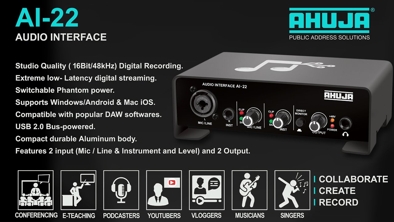Ahuja -  AI-22 Audio Interface.