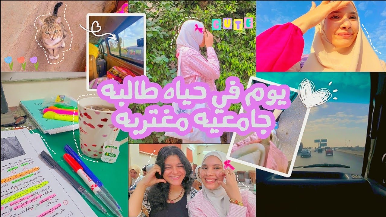 فلوج||يوم في حياه طالبه جامعيه مغتربه🥹🩷/رجوعي لسكن جامعه القاهره🍃⚡️/suatu hari bersama mahasiswa 📚💫