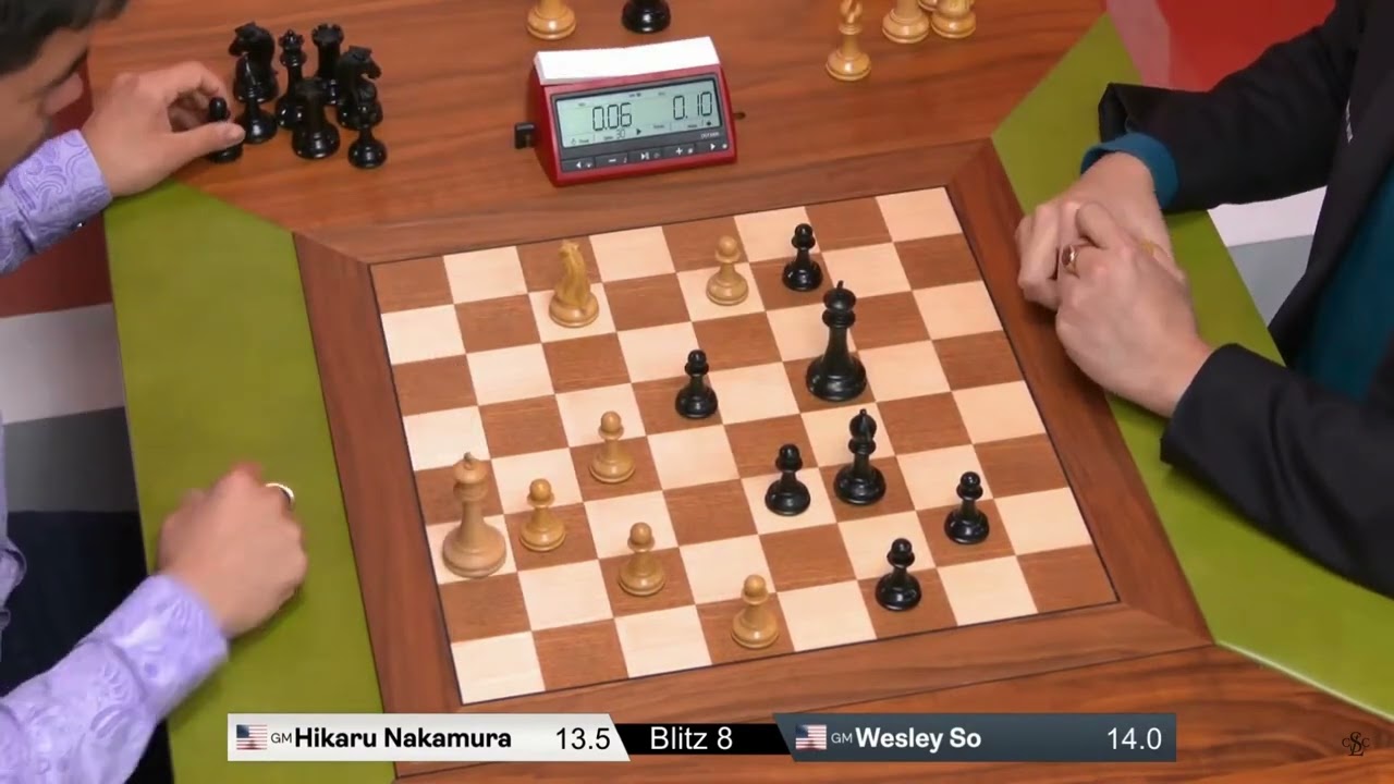 Wesley So beats Hikaru Nakamura | World Blitz Chess