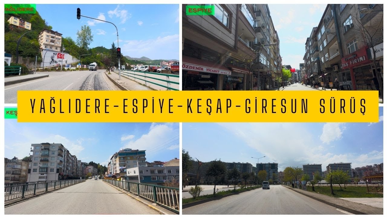 YAĞLIDERE  #ESPİYE  #KEŞAP #GİRESUN ARASI SÜRÜŞ 4K HDR