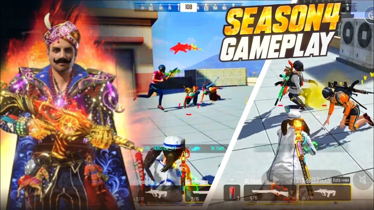 😍 SCARFALL 2.0 SEASON 4 GAMEPLAY 😱 SOLO VS SQUAD FULL RUSH GAMEPLAY | GOD MONSTER YT 🥵