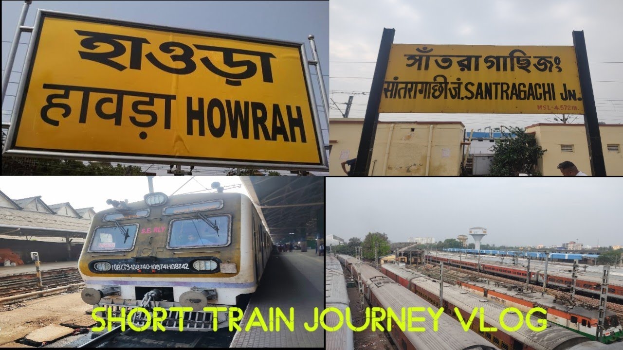 Howrah To Santragachi Jn Short Train journey vlog 💥🔥💥👍