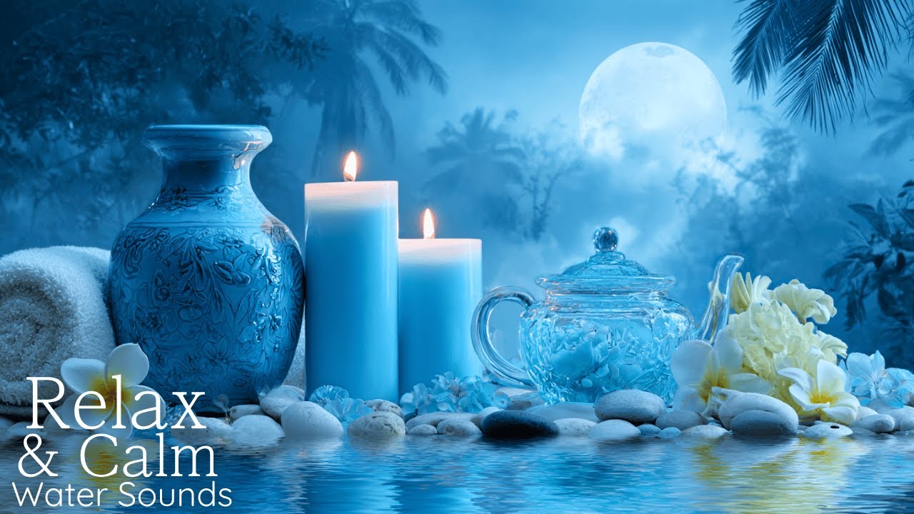Calming Piano Music and Soothing Water Sounds 🌿 Deep Sleep & Stress Relief Therapy, Meditation Music