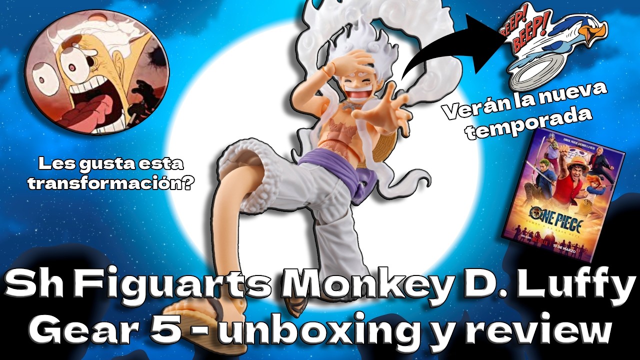 Sh Figuarts Monkey D. Luffy Gear 5 - unboxing y review