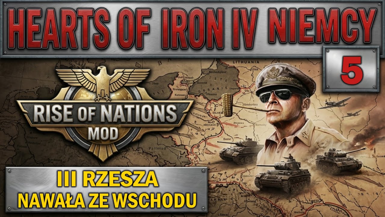 Hearts of Iron 4 PL Mod Rise of Nation - Niemcy 1940 rok, III Rzesza Kampania Polska, cz.4