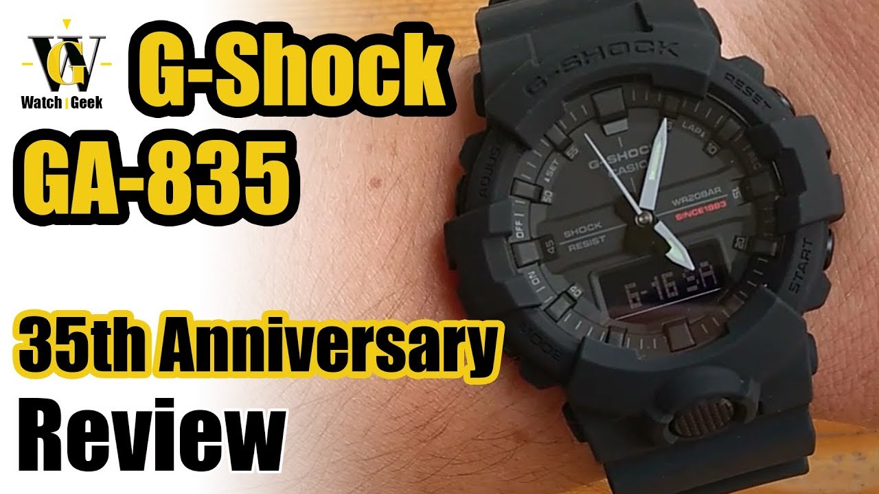 Casio G-Shock GA-835 Review - 35th anniversary Big Bang Black
