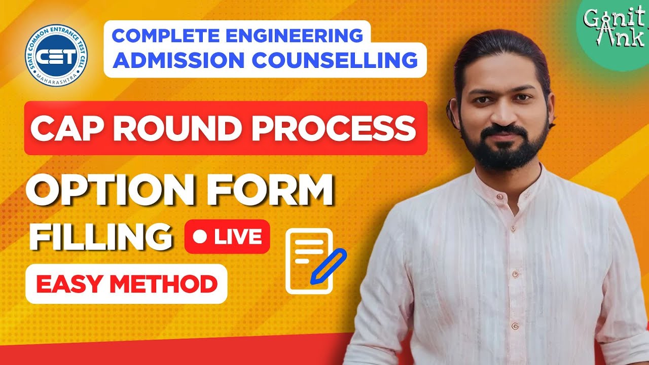 Live Option form filling MHTCET 2025 - CAP round Engineering Admission Counseling