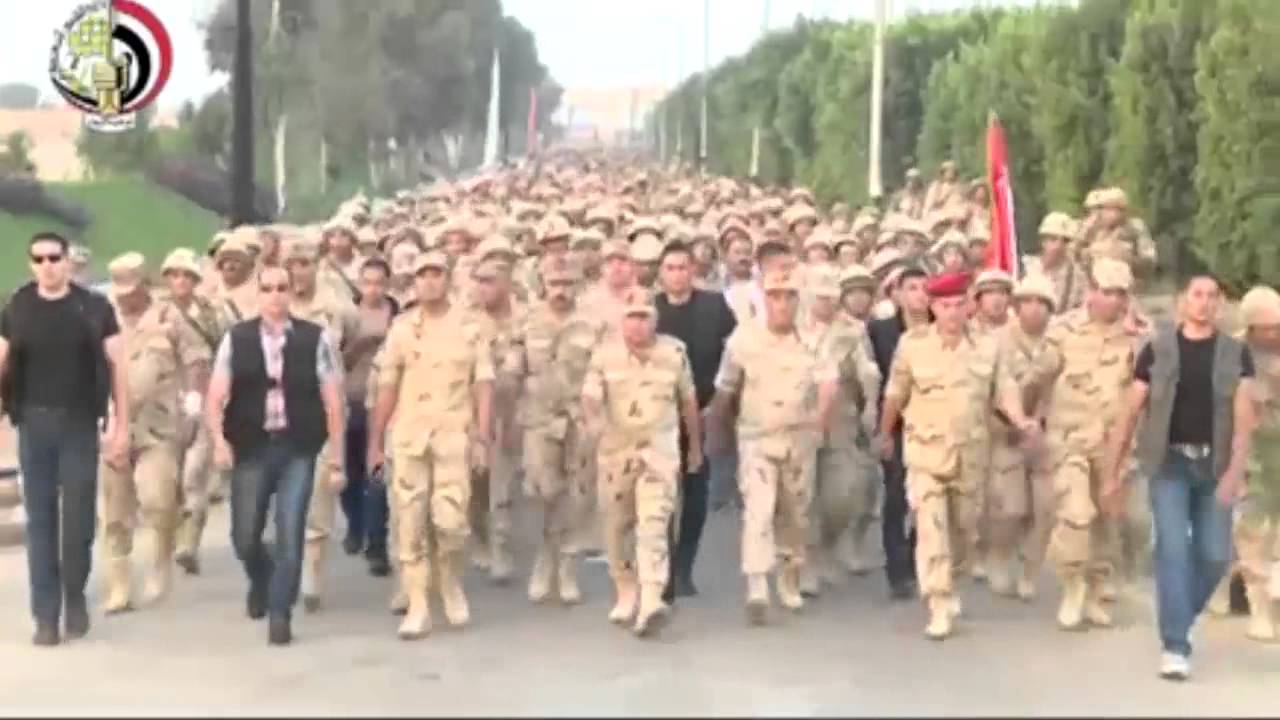 وزير الدفاع يقود الاف من افراد القوات المسلحة واختراقهم للضاحية