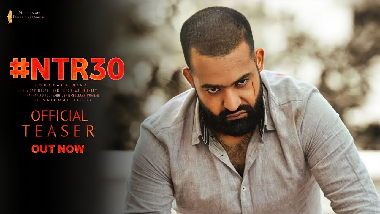 NTR 30 First Look Intro Teaser | NTR 30 Official Teaser | KoratalaSiva, Anirudh,Janhvi Kapoor,NTR