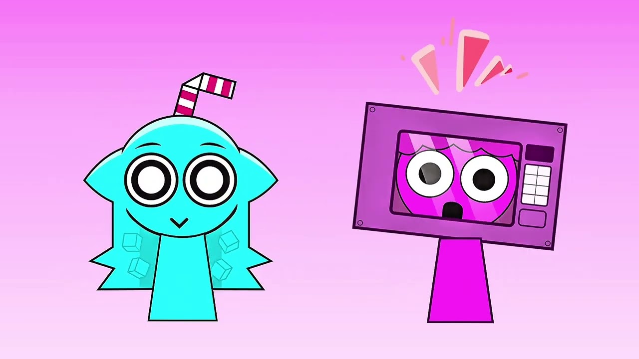 Lily Microwave and Aqua sprunki sound #sprunki #incredibox #animation