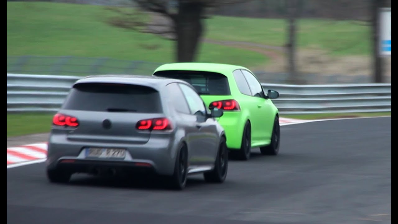 3x VW Golf 6 R - RACING on the N&uuml;rburgring! - 1080p HD