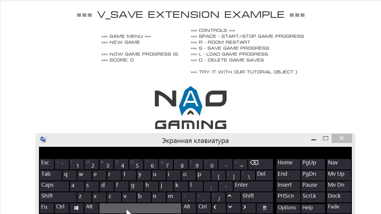 Game maker studio 2 GMS 2 Simple save and load system