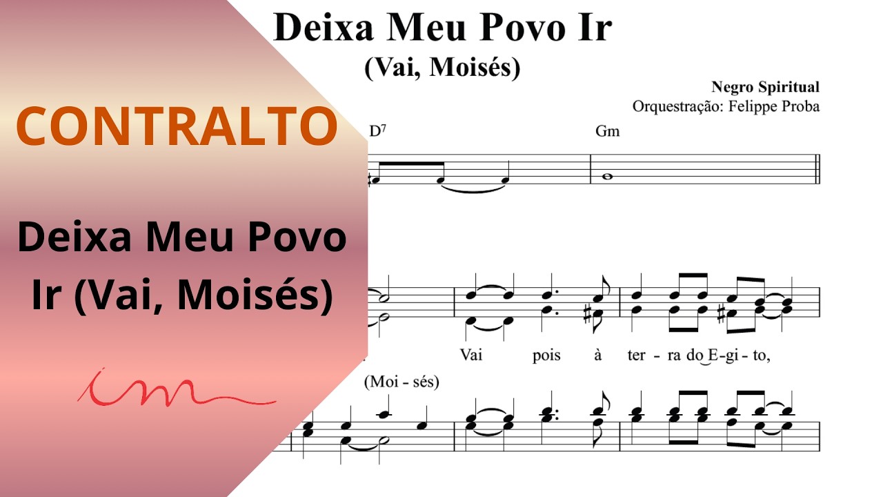LOUVOR: Deixa Meu Povo Ir - (ICM) - Contralto 🎤