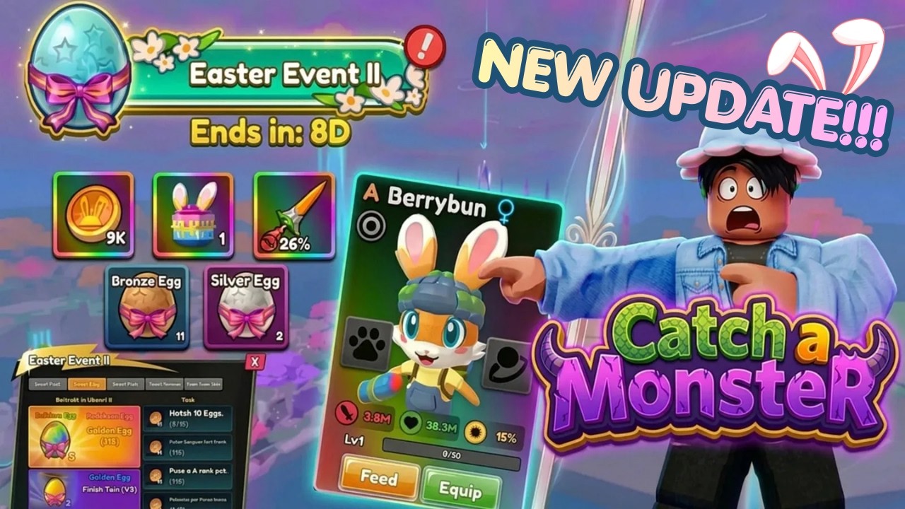 (PART 2 EASTER UPDATE) NEW ISLAND + SECRET RARE MONSTERS!! 🐣🔥 [Catch a Monster]