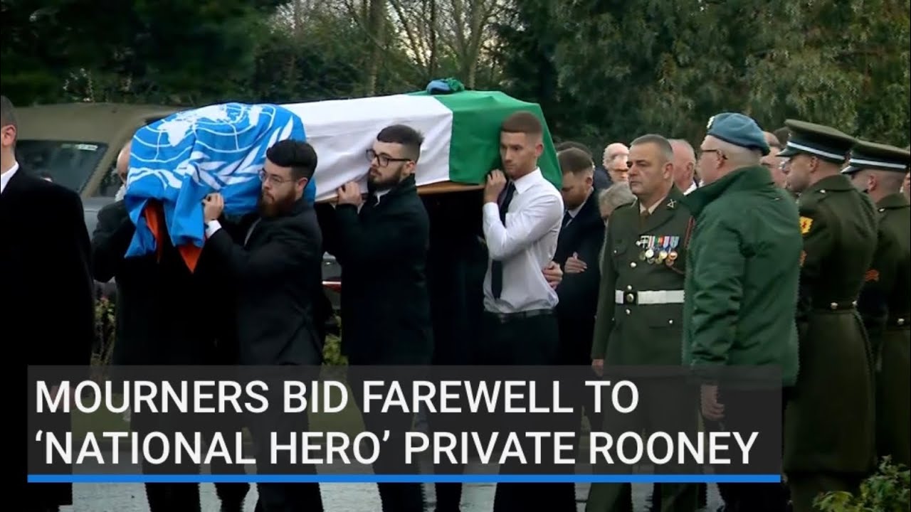 Mourners bid farewell to ‘national hero’ Private Rooney