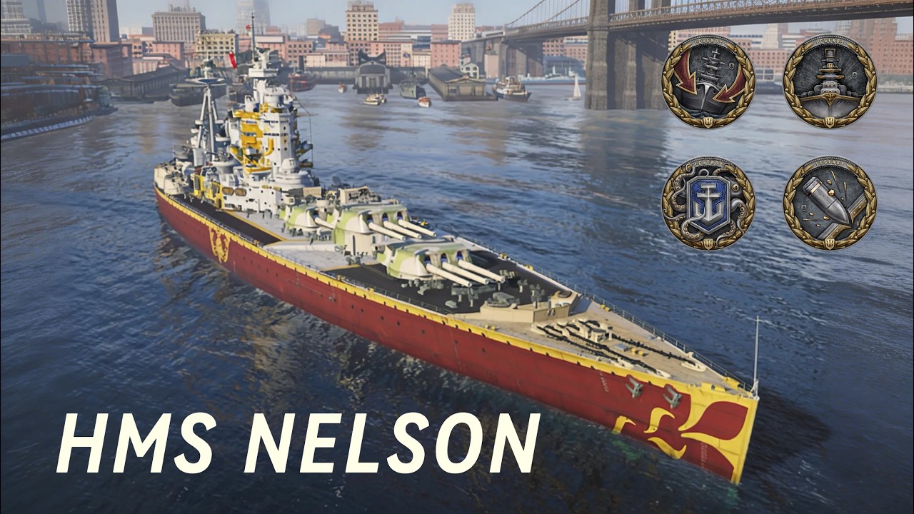 🔥 HMS NELSON GOES BEAST MODE! 6 Kills | World of Warships: Legends