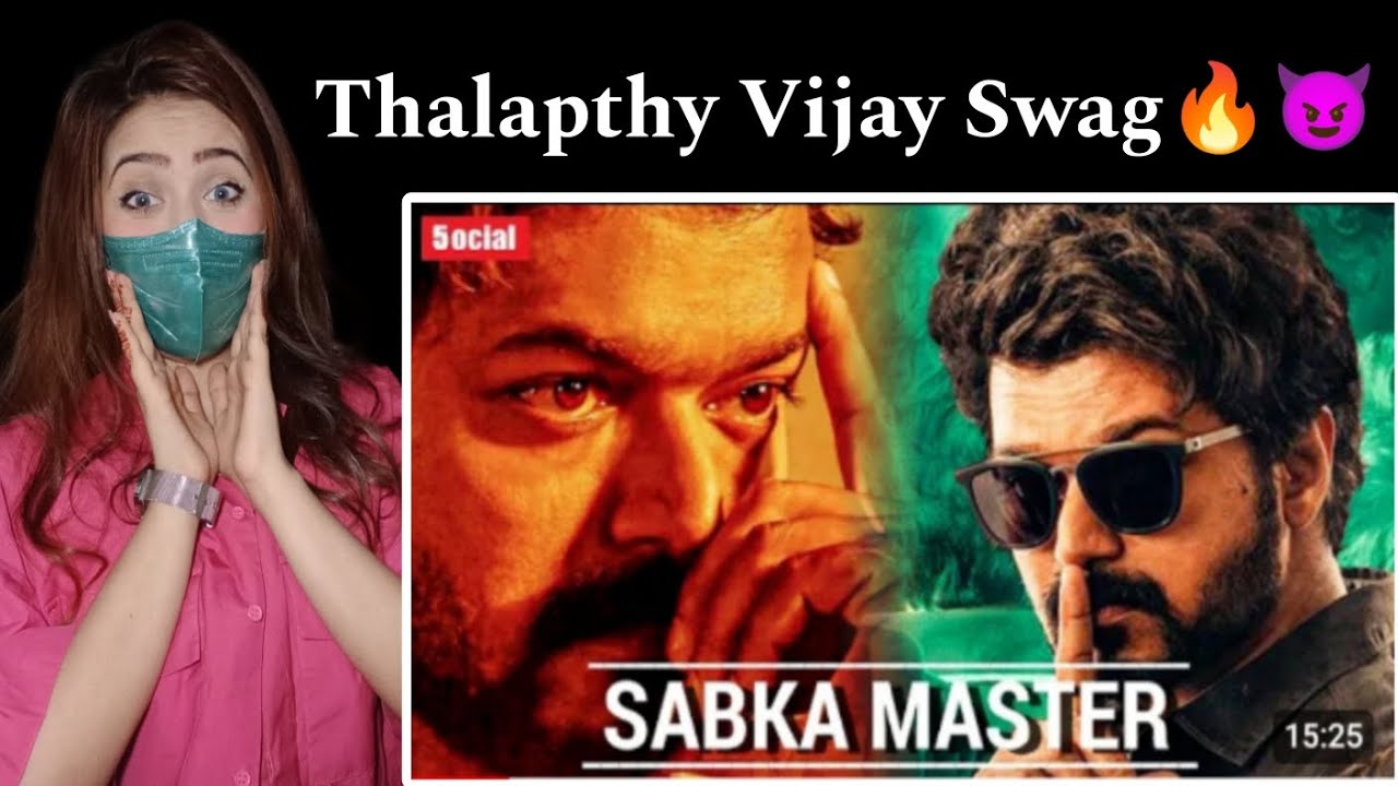 Pakistani Reaction on South Indian Actor Thalapathy Vijay🔥😈 || Master