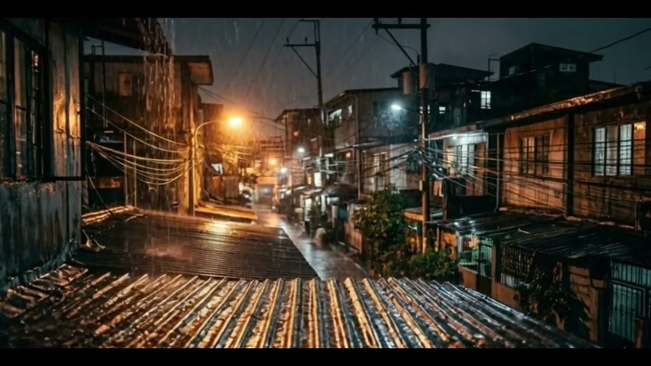 Manila Tin Roof Storm 🌧️ | Tunog ng Ulan sa Bubong | Sleep Ambience