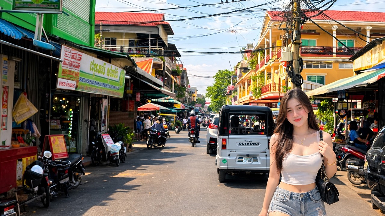 On the streets of Phnom Penh, 4K motorcycle tour video 2026