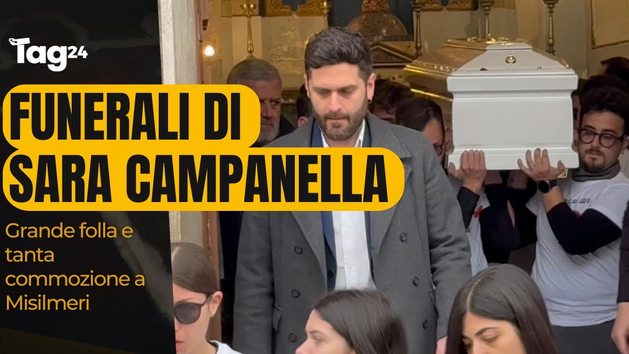 Femminicidio Sara Campanella, folla e commozione ai funerali