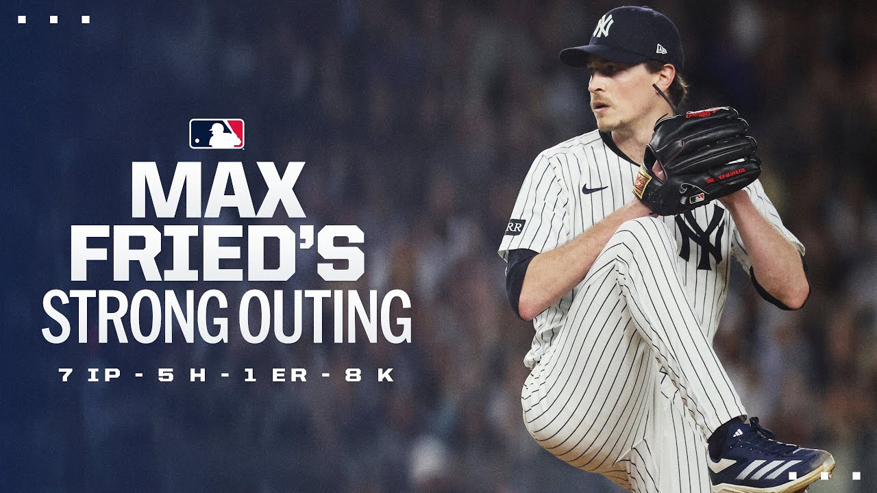 Max Fried SHINES in outing ⭐️ (8 strikeouts in 7 innings for the Yankees)