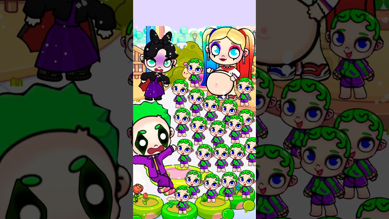 Love Joker and Haley Quinn x Maleficent Avatar World Pazu #shorts #alerquina #coringa #malevola