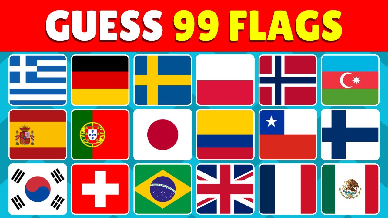 Guess 99 Flags of the World 🚩 | Guess the Country Flag Quiz 2025