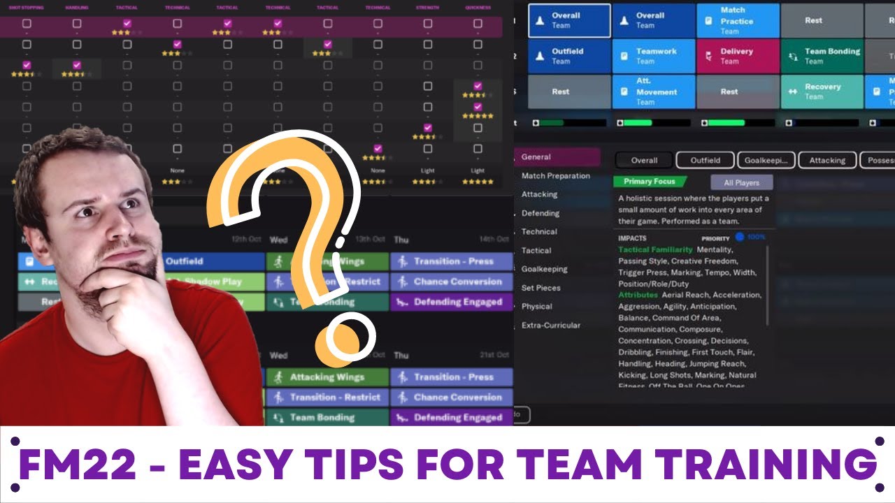FM22 | TIPS FOR TEAM TRAINING + COACHING STAFF | Football Manager 2022 Training Guide