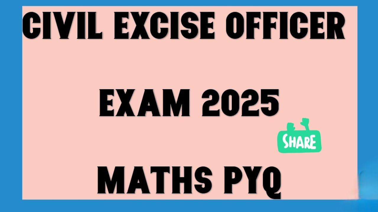 Civil Excise officer/PscMathsClass/Exammentorpsc