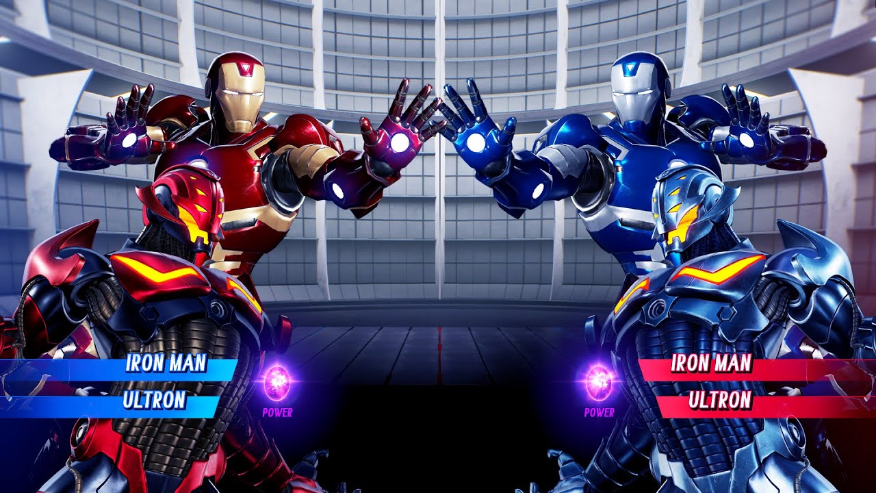 Iron Man & Ultron vs Iron Man & Ultron (Very Hard) - Marvel vs Capcom | 4K UHD Gameplay