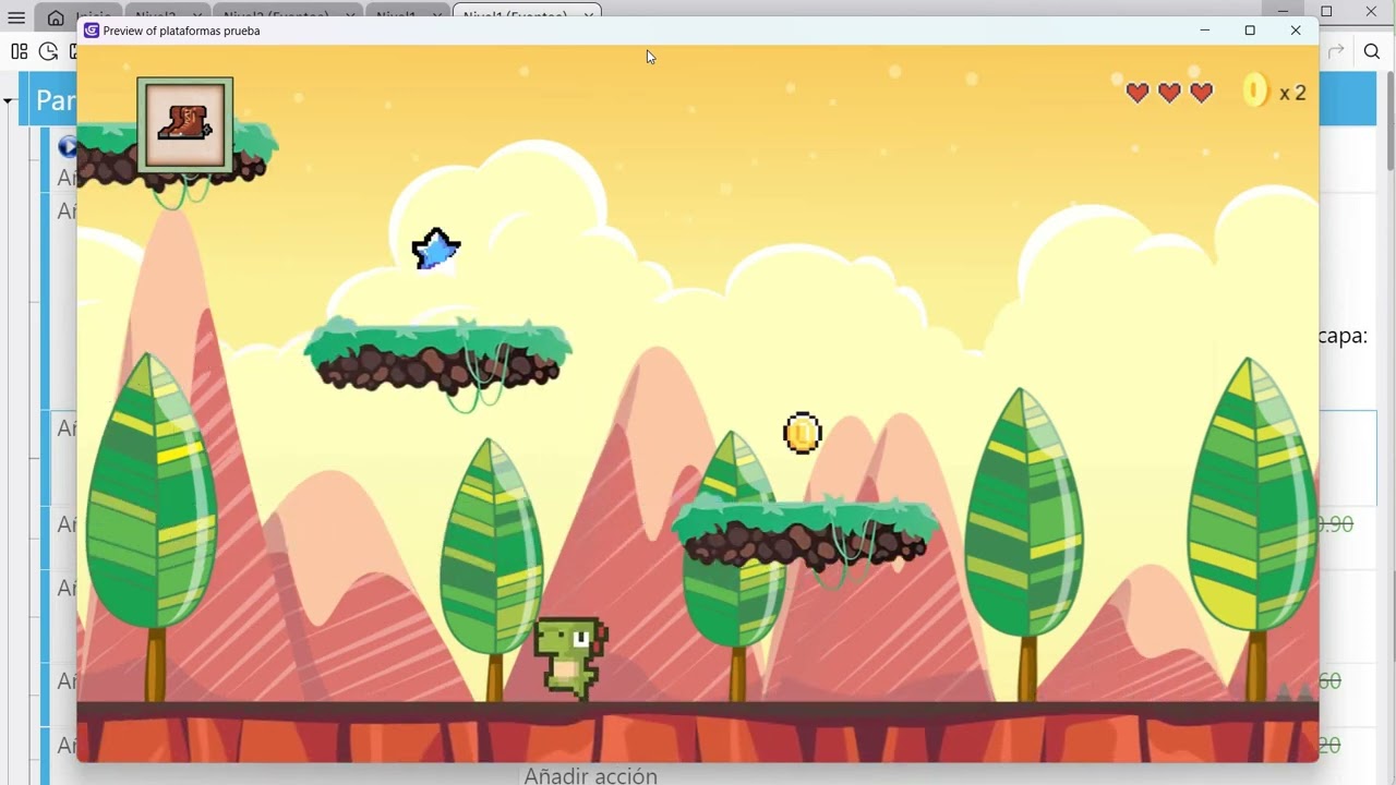 Gdevelop Intermedio 4 - Efecto parallax
