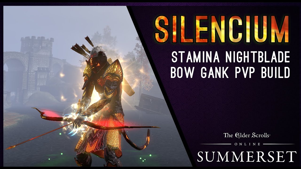 Stamina Nightblade Bow Gank Build PvP 