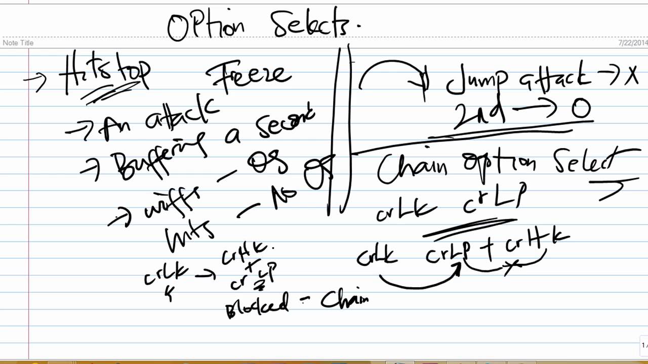 USF4 Tutorial: Option Select Essentials