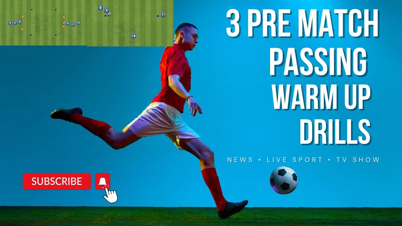 3 Pre Match Warm Up Passing Drills! U7/U8/U9 & above!